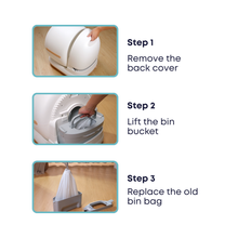 Load image into Gallery viewer, WeeKett Cat Litter Tray Bin Bags (75 Bags, 5 Rolls) – Durable Tear-Resistant, Leakproof Liners