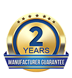 Includes 2 Year Manufacturer Guarantee