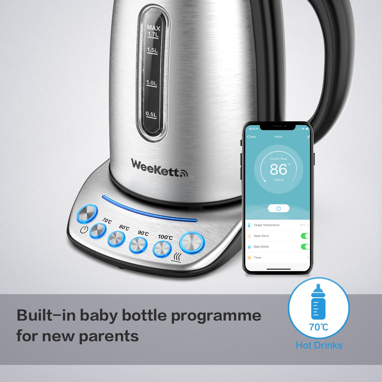 Smart Kettle by WeeKett - Works with Alexa, Google & Siri